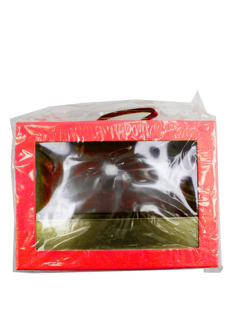 Generic Gift Box Rectangular with Window 22x16x10CM Red Color Elegant Gift Packaging for Special Occasions Perfect for Gifting Chocolates Sweets Jewelry or Keepsakes, Stylish and Durable Design - Image 4