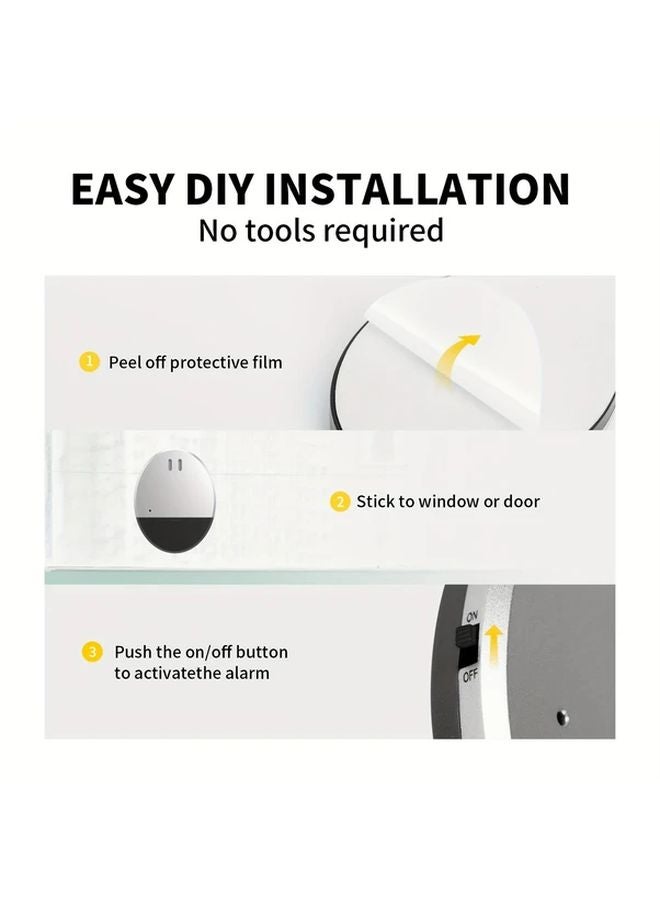 Modern Door Window Alarm 130dB Loud Ultra Thin Easy Install 1 Pack - Image 5