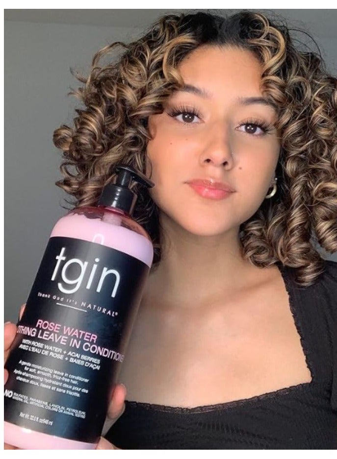 Tgin Rose Water Smoothing Leave In Conditioner - Image 4
