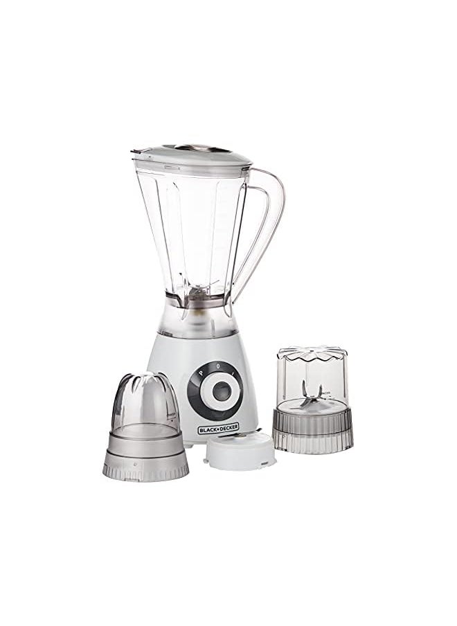 BLACK&DECKER - Blender With Grinder Mill And Chopper Mill 400 Watts - Bx390-B5"Min 1 Year Manufacturer Warranty" - Image 1
