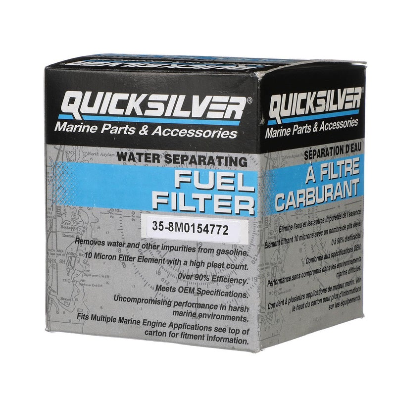Quicksilver 8M0154772 Water Separating Fuel Filter for Select Johnson and Evinrude Outboards - Image 5