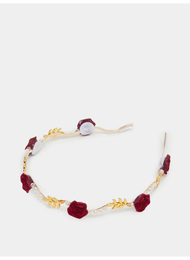 ستايلي Styli Embellished Faux Pearl Headband