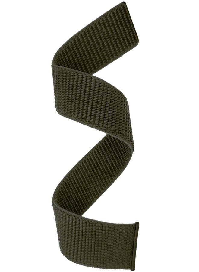 Abanen 22mm Nylon Hook and Loop Quick Dry Watch Band for Garmin Fenix 6/5/7/EPIX 2, Dark Green, 5.11-9.05 inch (130mm-230mm) Wristband Strap - Image 1