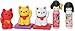 Iwako Japanese Iwako Maneki Neko Kokeshi Eraser Set - Image 2