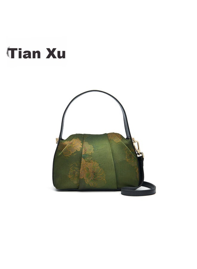 Pmsix Women's Handbag, Practical Mother's Gift, Non-heritage Mulberry Silk, New Chinese Style, National Fashion, Handheld, Shoulder, Crossbody Qipao Bag - Image 1