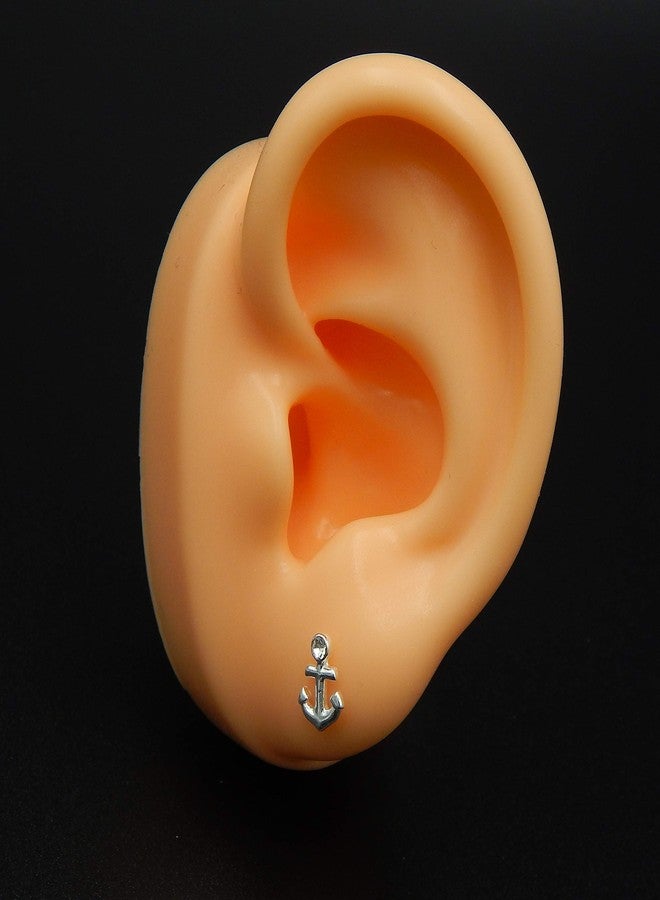 ICYROSE 925 Sterling Silver Anchor Small Stud Earrings 19323 - Image 5