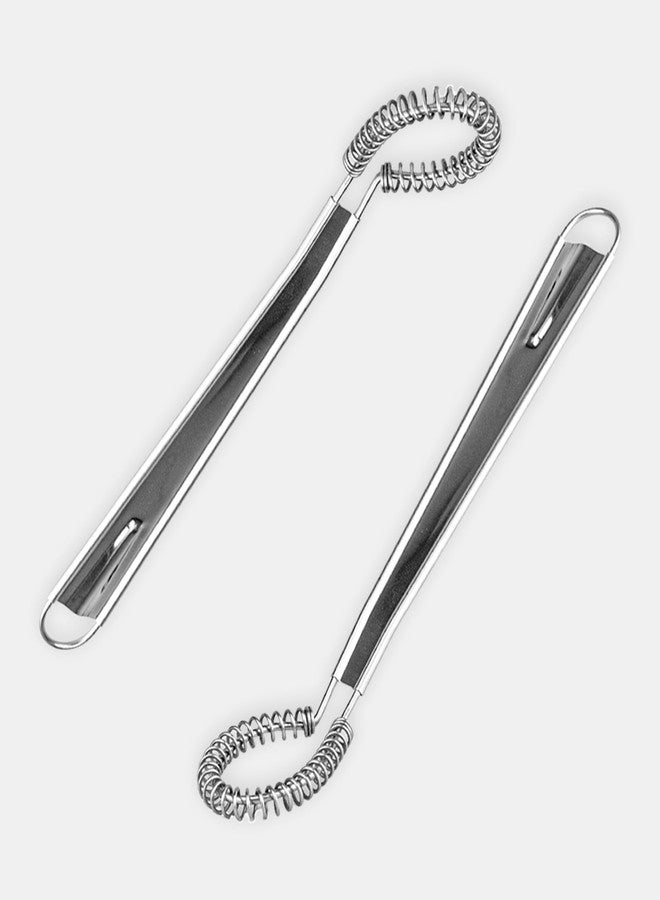 lygchii 2 Pieces Egg Beater, Stainless Steel Mini Egg Whisk, Spring Coil Whisk, Handheld Milk Frother Foamer Sauce Stirrer Blender Coffee Mixer - Image 5