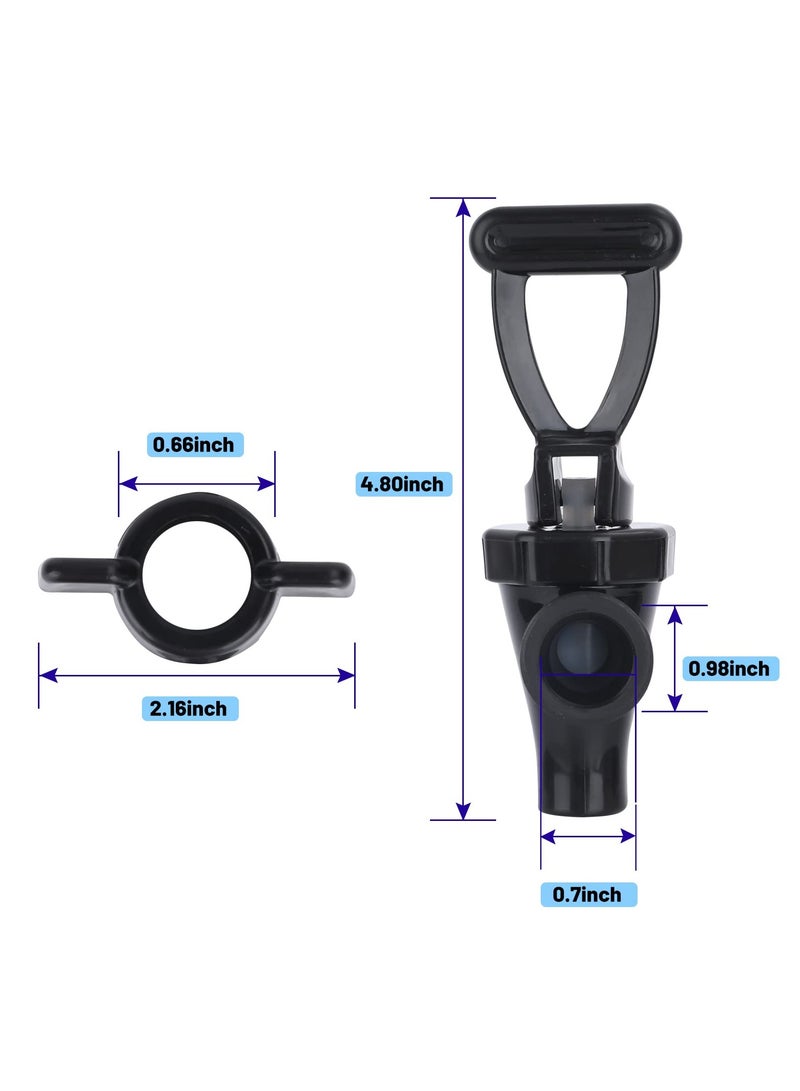 03260.0002 Faucet Kit for Tea Dispenser, Reusable Replacement Spigot for Beverage Dispenser Wing Nut and C Ring Included - Image 3