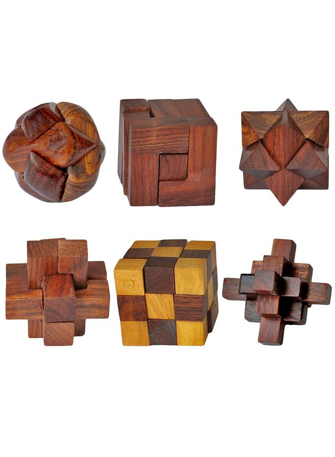 ITOS365 6 Wooden Puzzle Gift Set in A Wood Box - 3D Puzzles for Adults and Teens(6 Puzzle Set) - Image 3