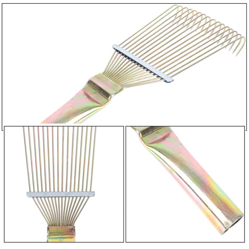 Large Metal Horsehair Brush Grooming Rake for Horse Cattle Shedding and Cleaning - Image 4