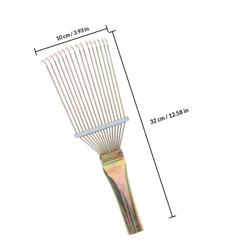 Large Metal Horsehair Brush Grooming Rake for Horse Cattle Shedding and Cleaning - Image 3
