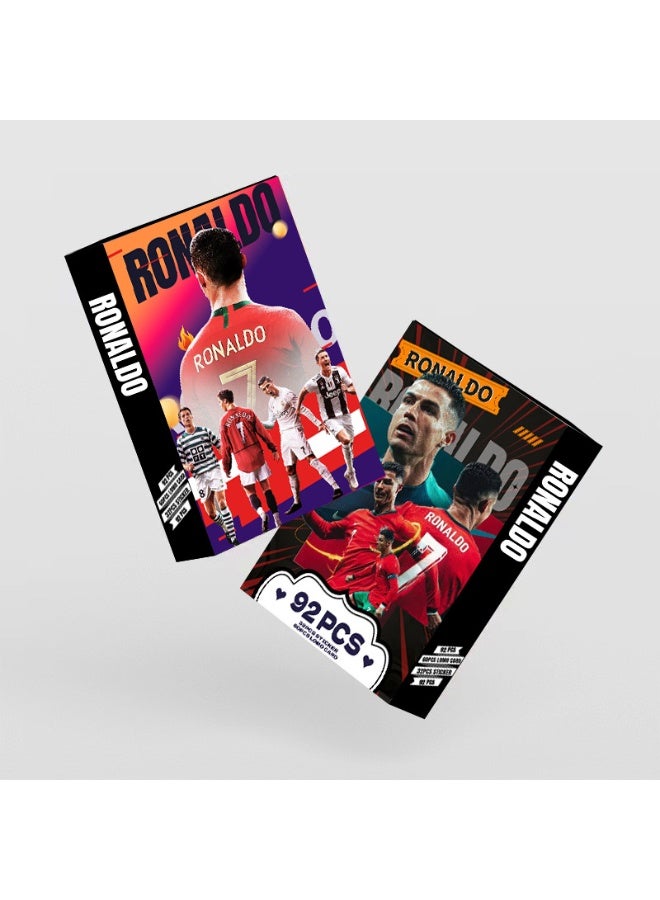 NIBEMINENT 92 Pcs Football Player Cristiano Ronaldo Lomo Cards Card For Fans Collection Gifts - Image 2