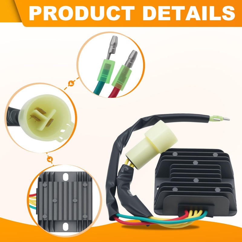 Triumilynn Voltage Regulator Rectifier Replacement for Honda 300 Fourtrax TRX300 TRX300FW 1993-2000 2x4 4x4, Part NO. 31600-HC5-970 31600-HM5-630 - Image 5