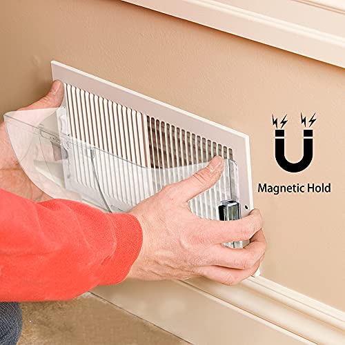 DGQ Unbreakable Air Deflector 8" to 12" Adjustable Heat and Air Vent Deflector Magnetic for Floor Registers, Also Work for Vents, Sidewall, and Ceiling Registers - Image 4