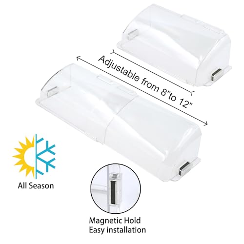 DGQ Unbreakable Air Deflector 8" to 12" Adjustable Heat and Air Vent Deflector Magnetic for Floor Registers, Also Work for Vents, Sidewall, and Ceiling Registers - Image 3