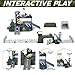 WASAiKA Military Base Toy Sets Army Toys Playset with Army Men Action Figures Airplane Toy Army Tank Helicopter Vehicles Accessories and Army Base Play Map Birthday Present Toys for Boys - Image 3