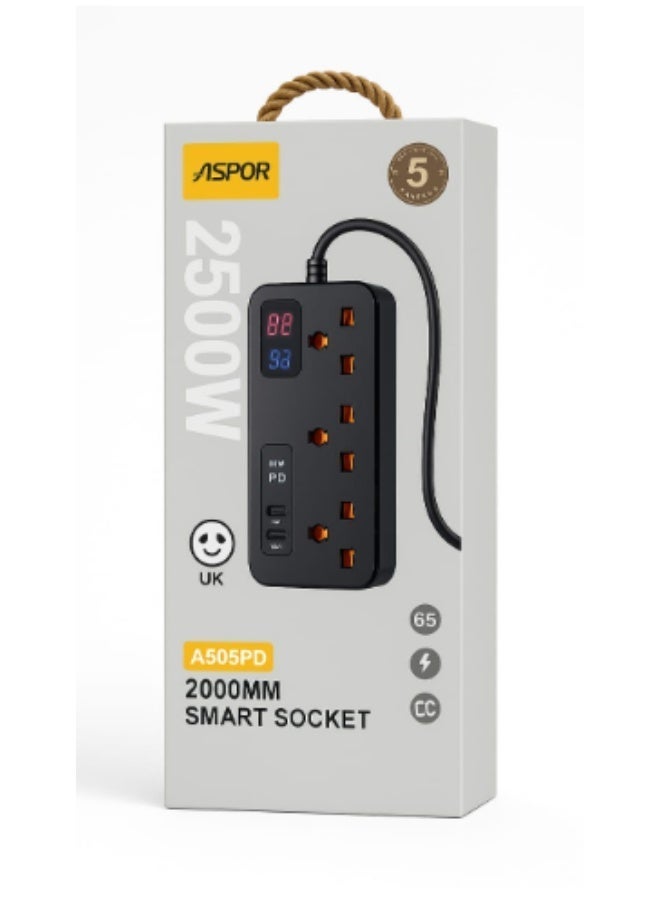 أسبور مشترك ASPOR A505PD الذكي – 2000 مم | قدرة 2500 واط - Image 1