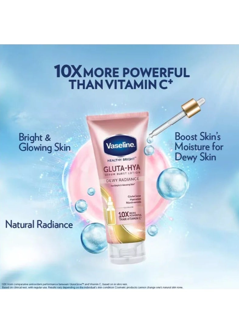 Vaseline لوشن فازلين الصحي المشرق جلوتا-هيا، تأثير الإشراقة الرطبة 330 مل - بشرة مشرقة ومتألقة مع قوة 10x من فيتامين C - Image 2