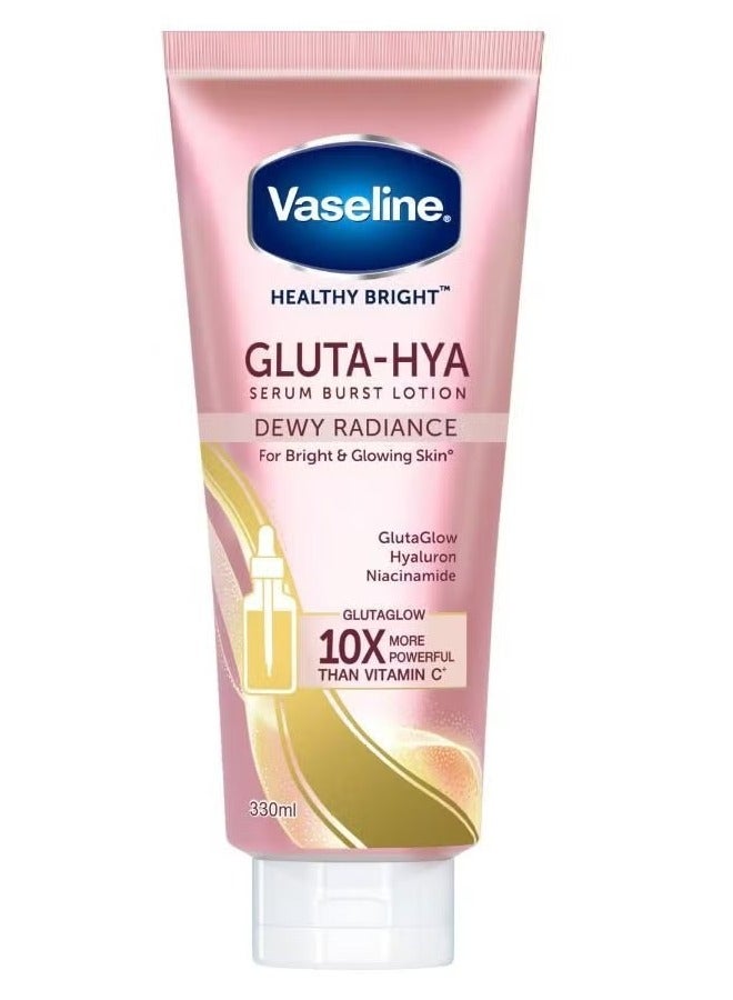 Vaseline لوشن فازلين الصحي المشرق جلوتا-هيا، تأثير الإشراقة الرطبة 330 مل - بشرة مشرقة ومتألقة مع قوة 10x من فيتامين C - Image 1