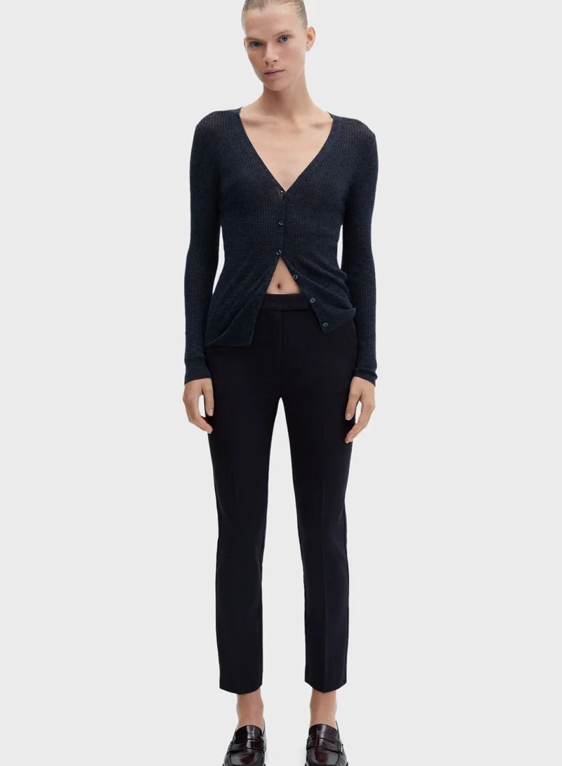MANGO Mid-rise skinny trousers