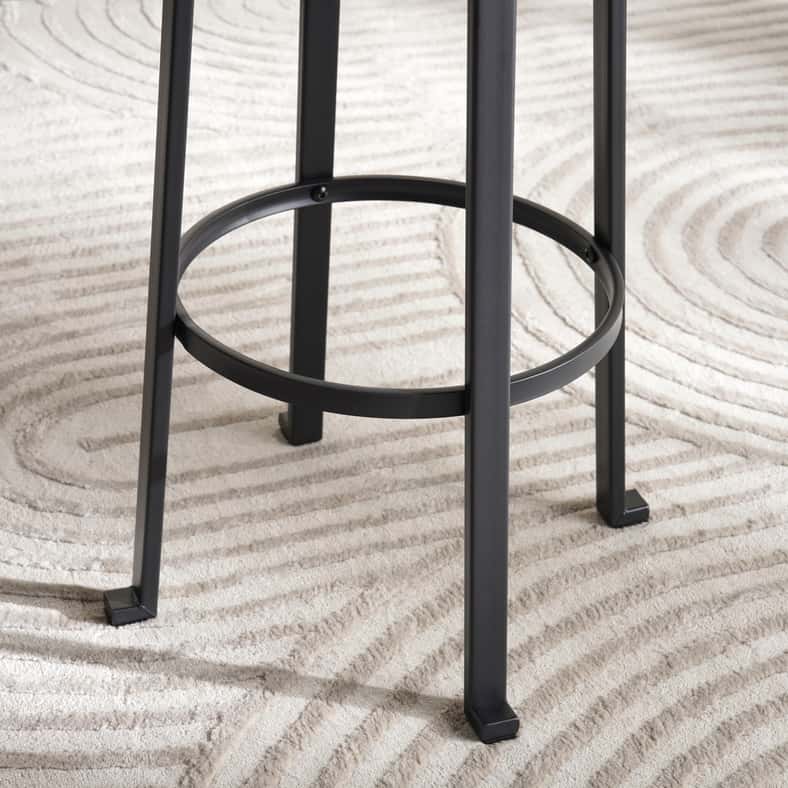 Pan Home NEKLAN BAR STOOL WOOD - DARK BROWN - Image 4