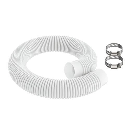Pokin 15 x 2 Plastic Return Suction Pool Hose Replacement for Summer Waves SFX1000 SFX1500 C2000 Pump Filter SystemsAbove Ground Pool Skimmer Hose Also Compatible with Intex ColemanPart P58150036W01 - Image 1