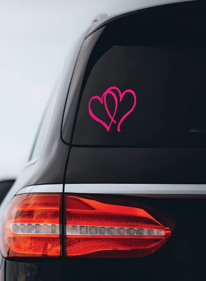 Bargain Max Decals Hearts Sticker Decal Notebook Car Laptop 4" x 3" (Raspberry) - Image 1