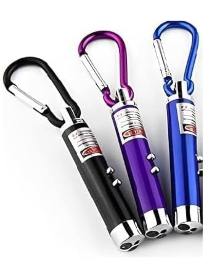 Beauenty LED flashlight headlamp with red laser, silver color - Image 3