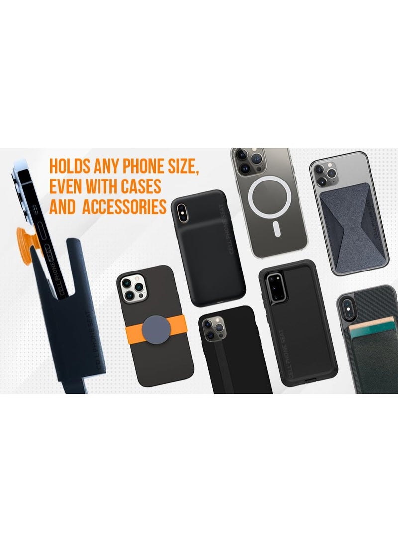 Phone & Cup Holder, Made in USA, Fits Phones with/Without Cases (Vertical/Horizontal), Black, Pack of 1 - Image 4