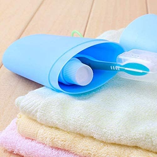 VIPREKHO VIPREKHO Toothbrush Holder Multipurpose Storage Holder Cover Organizer for Bathroom Traveling Camping Business Trip and School Use Pack of 2  - Image 4