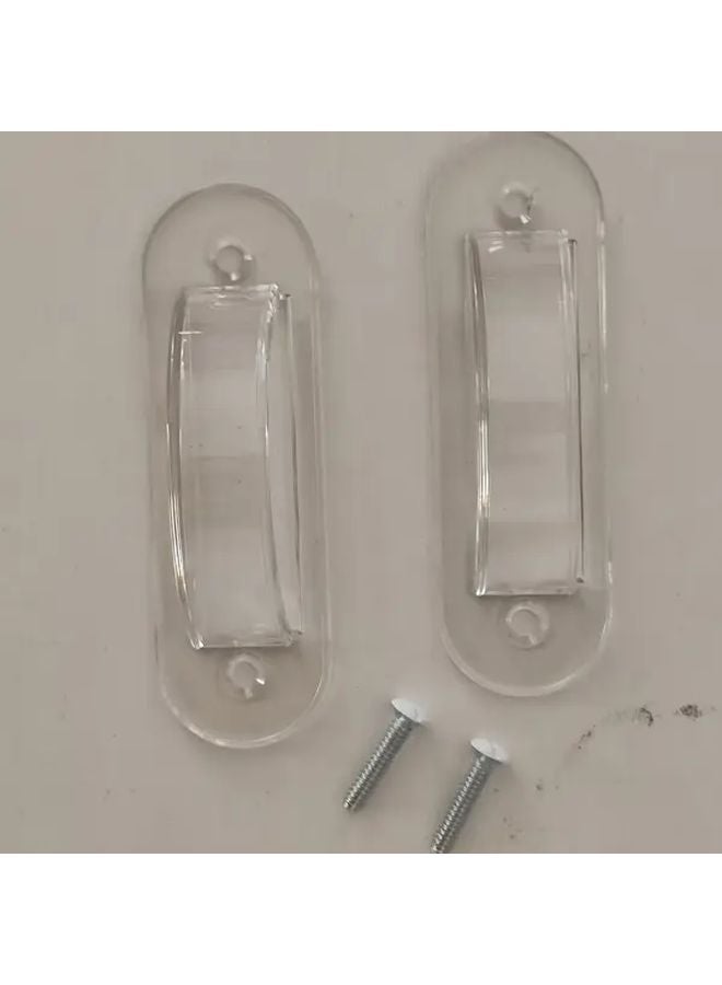 2 Pcs Transparent Light Switch Protective Cover with Screws Toggle Switch Blocker - Image 1