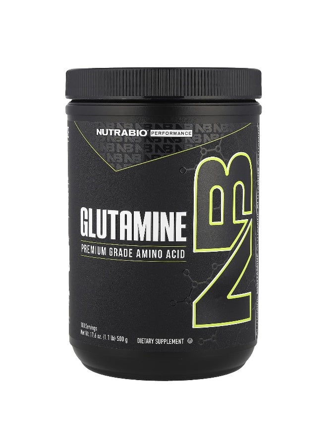 NutraBio NutraBio, Glutamine, 1.1 lb (500 g)  - Image 1