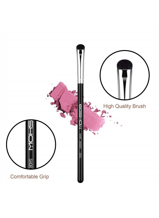 EIGSHOW Eyeshadow Smudge Brush Short Shader Precision Makeup Brush High-End Small Eyeshadow Brush for Creasing & Cat Eye Makeup Look - Premium Quality - Cruelty Free - Image 2