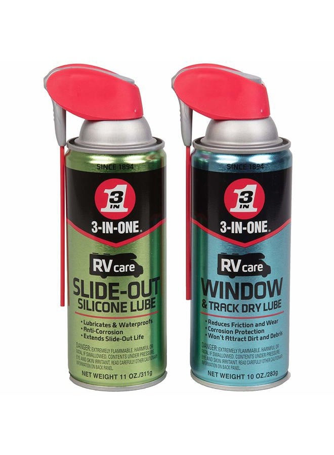 3 in one RVcare Slide Out Silicone, 11 oz. And RV Care Window & Track Dry Lube - Image 1
