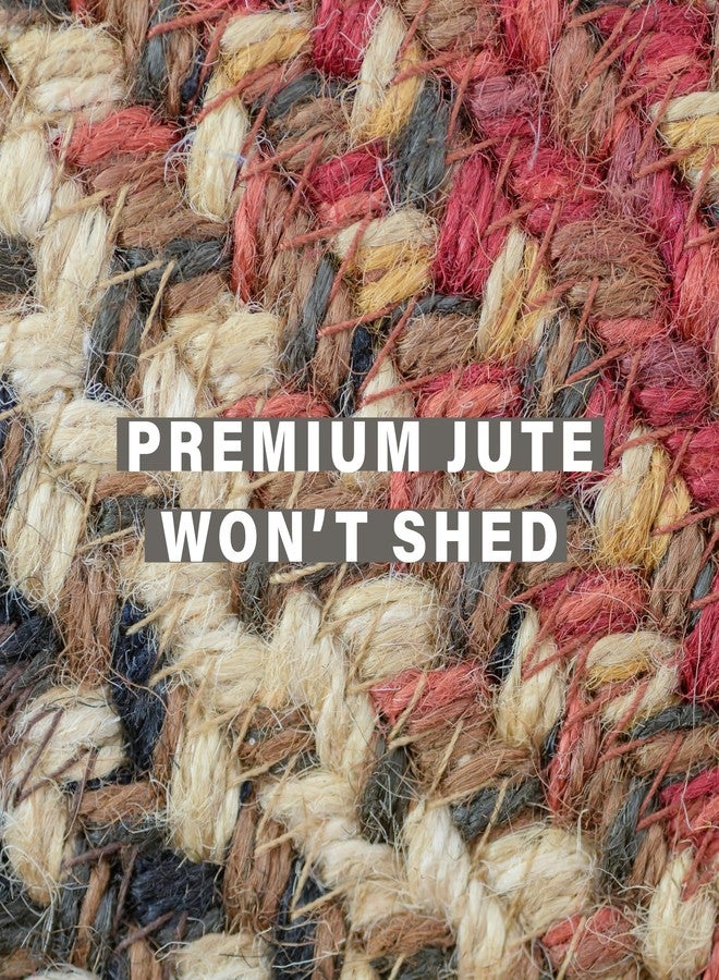 Homespice Chester Red Braided Rug, Enhance Your Home with Our 20x30 Small Accent Rug Kitchen, Bathroom, Entrway - Image 4