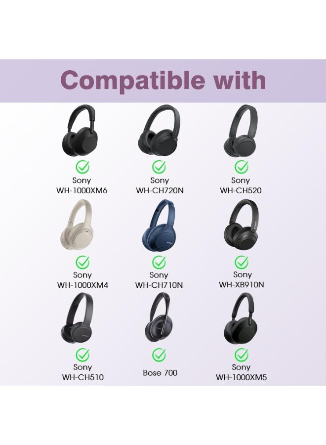 QIRG Fintie Hard Case for Sony WH-1000XM6/ WH-1000XM5/ WH-1000XM4/ WHXB910N/WH-CH720N/ WH-CH710N/ WH-CH520/ WH-CH510 Wireless Headphone - Travel Protective Cover Carrying Storage Bag (Black) - Image 2