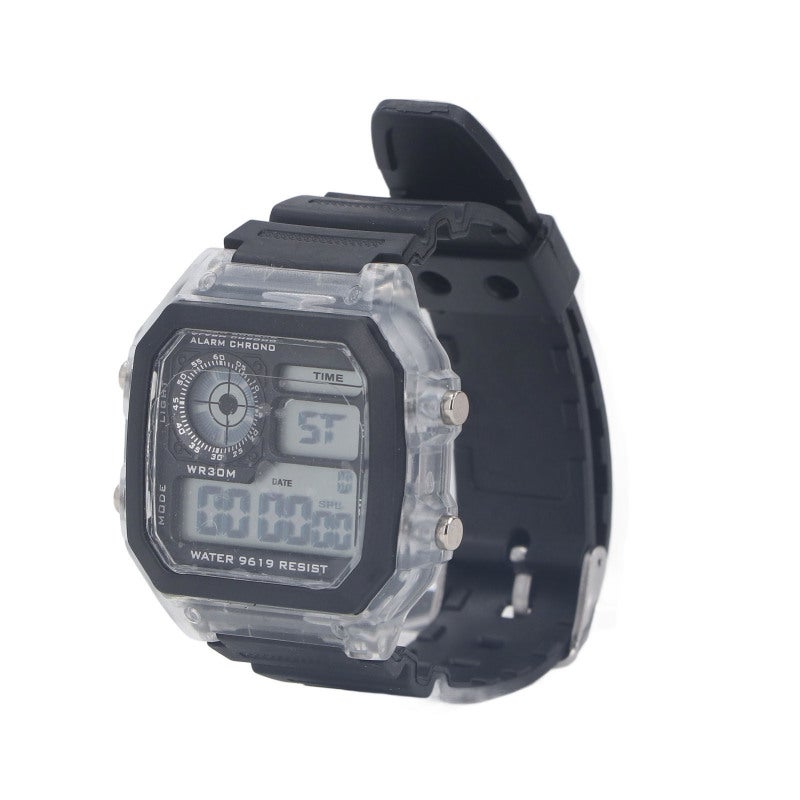SYNOKE Electronic Sports Watch Waterproof Digital WR50M Luminous Alarm Functions - Durable ABS Case Rubber Strap Acrylic Resin Mirror for Outdoor Sports Swimming Camping - Image 1