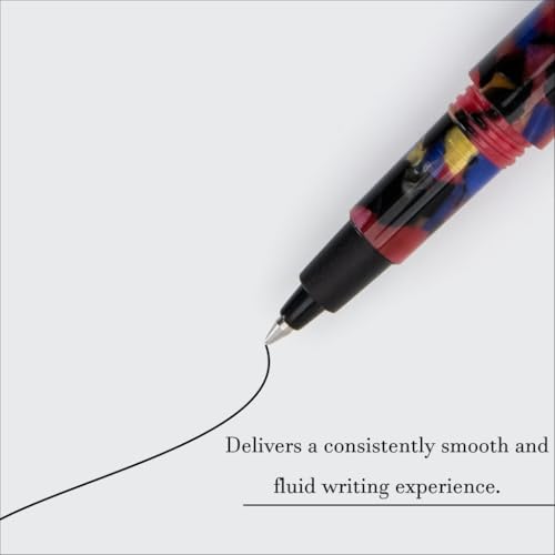 Monteverde MVP Liquid Rollerball Pen Red Puzzles - Medium Point - Compact & Versatile Mini Pocket Pen - Liquid Rollerball Technology - Cartridge & Eyedropper Fill - Image 3