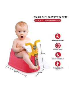 Nabhya New Bike Potty Seat Baby Potty Training Seat Chair For Kids Infant Potty Toilet Chair With Closing Lid For (618 Month Kids) (Pink)  - Image 3