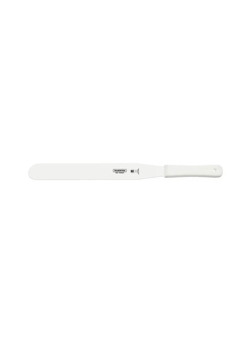 ترامونتينا Tramontina Professional 12 Inches Bakers Spatula with Stainless Steel Blade and White Polypropylene Handle