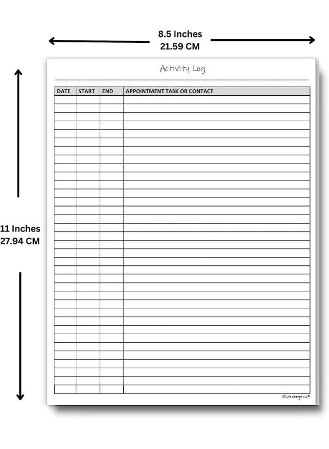 Premify To Do List, Activity Log Notepad, 50 Pages Activity To Write Title, Date, Time And Detail The Task Appointment, Work Log Daily Weekly Planner (A4 Tear Off Sheets)  - Image 2