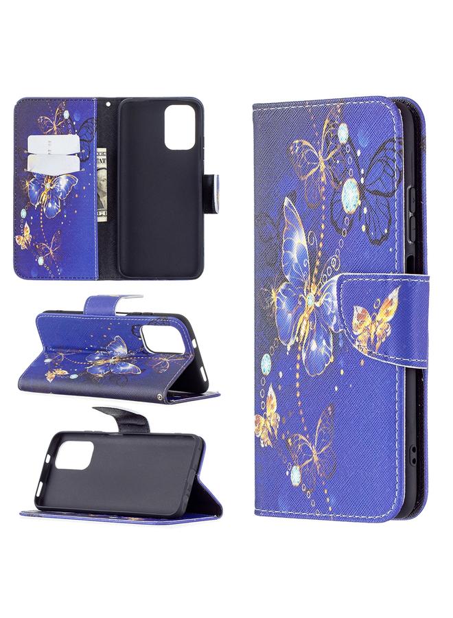 The Bros Case For Xiaomi Redmi Note 10 4G/Note 10S Colored Drawing Pattern Horizontal Flip Leather Case with Holder & Card Slots & Wallet