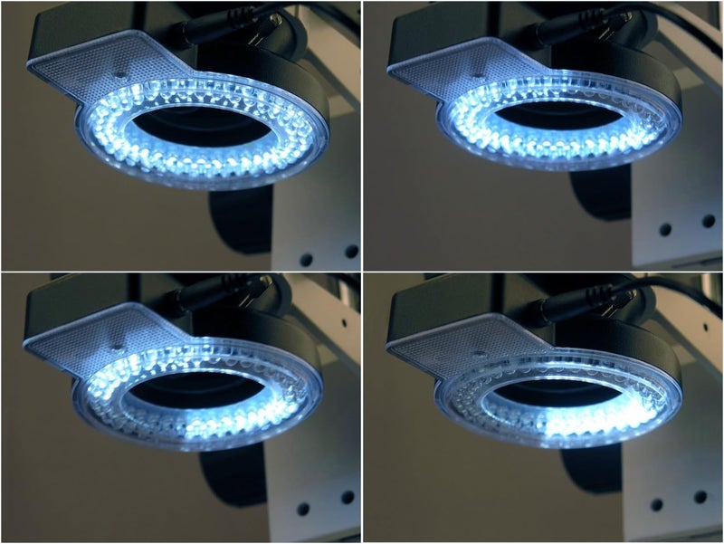 AmScope AmScope LED72AM 72 LED Compact FourZone Microscope Ring Light Illuminator with Adapter  - Image 3