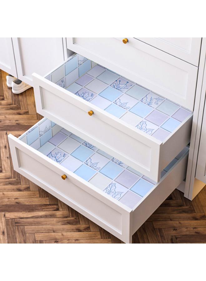 Bluejw Cabinet Moisture-proof Pad Kitchen Sticker Self-adhesive PVC Environmentally Friendly Oil-proof Moisture-proof Drawer Shoe Cabinet Pad Laying Film Dust-proof Pad Paper - Image 3