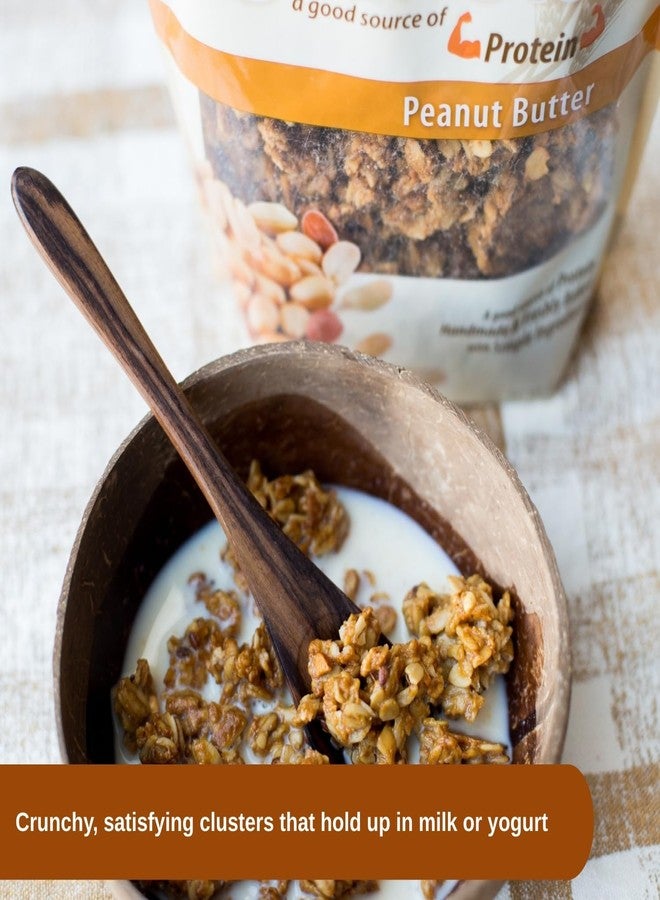 Erin Baker's Homestyle Granola Cereal with Ancient Grains, Peanut Butter - Made from Natural Ingredients, Source of Plant-Based Protein - Vegan Friendly, Non-GMO, 12oz Bags, 6-Pack - Image 5