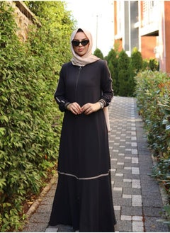 OLUDENIZ Luxurious Turkish-Made Abaya Dress for Girls - A Perfect Blend of Elegance and Modern Sophistication  - Image 4