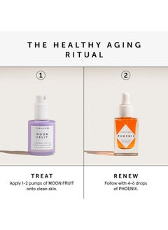HERBIVORE HERBIVORE Wrinkle-Fighting Regimen - MOON FRUIT 1% Bakuchiol & Peptides Serum + PHOENIX Rosehip Anti-Aging Face Oil - for Smoother, Youthful Skin, Plant-based, Vegan, Cruelty-free  - Image 4