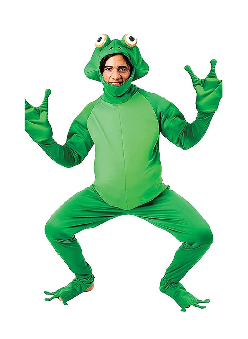 Cosplay Men's Frog Prince Cosplay Novelty One-piece Adult Animal Party Costume Set - Image 1