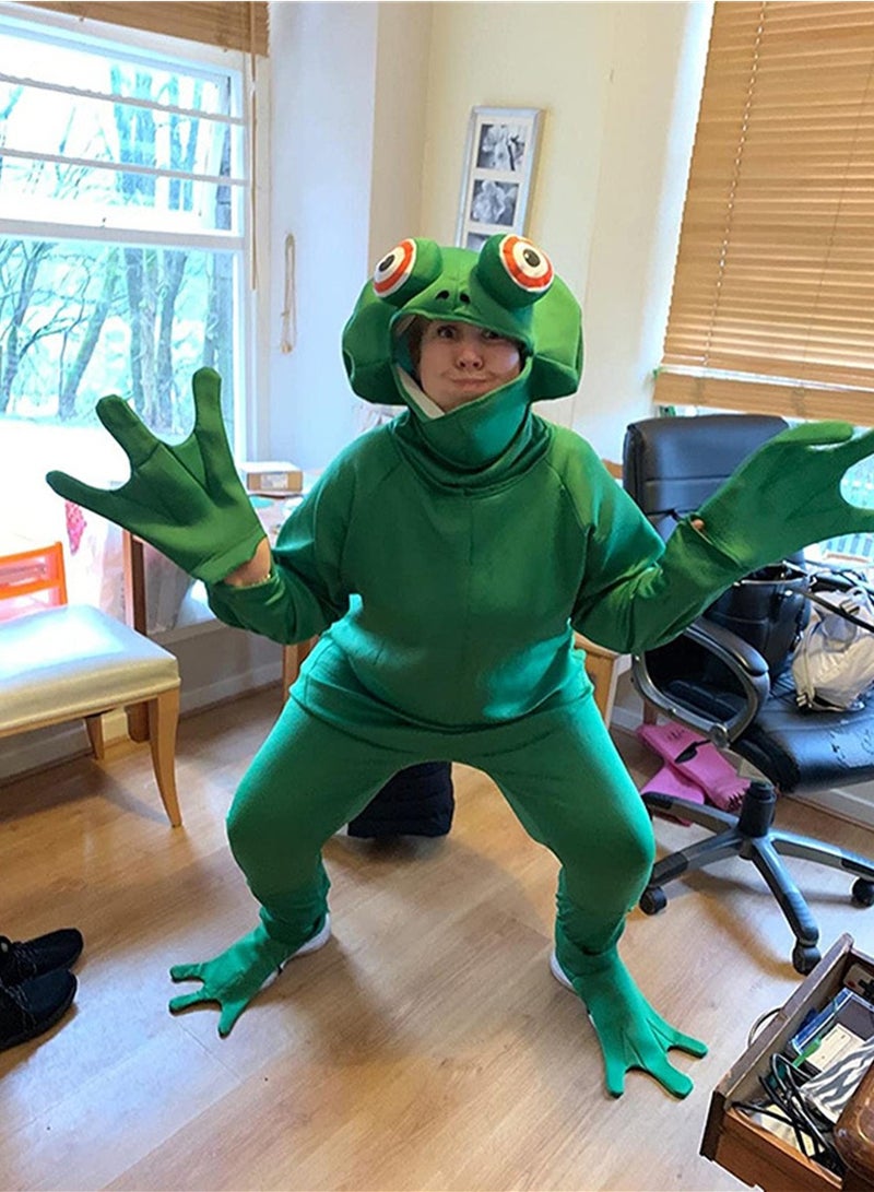 Cosplay Men's Frog Prince Cosplay Novelty One-piece Adult Animal Party Costume Set - Image 3