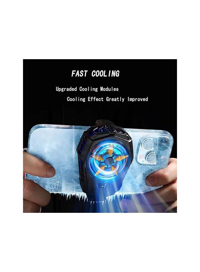 General Phone Cooler, Phone Cooling Fan for Gaming Fit All Types Smartphones，Mobile Phone Radiator with LED Temperature Display for Tiktok Live Streaming, Outdoor Vlog, Mobile Gaming  - Image 4